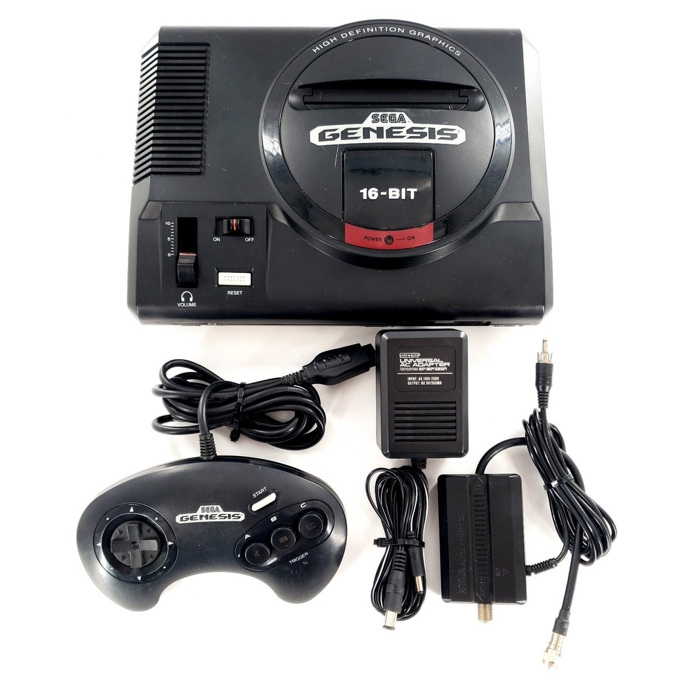 Sega Genesis Model 1 Console 1601 w/ Controller & Cables Tested & Works